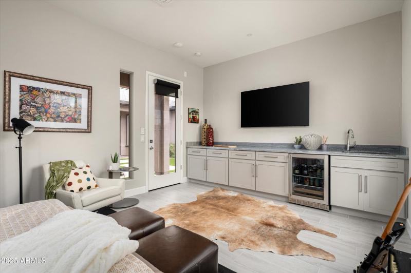 Beverage Center and Sink