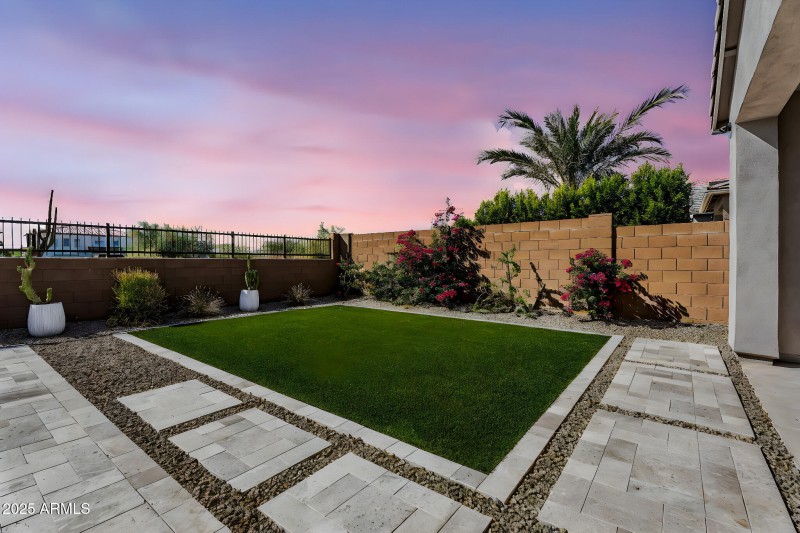 Twilight Backyard