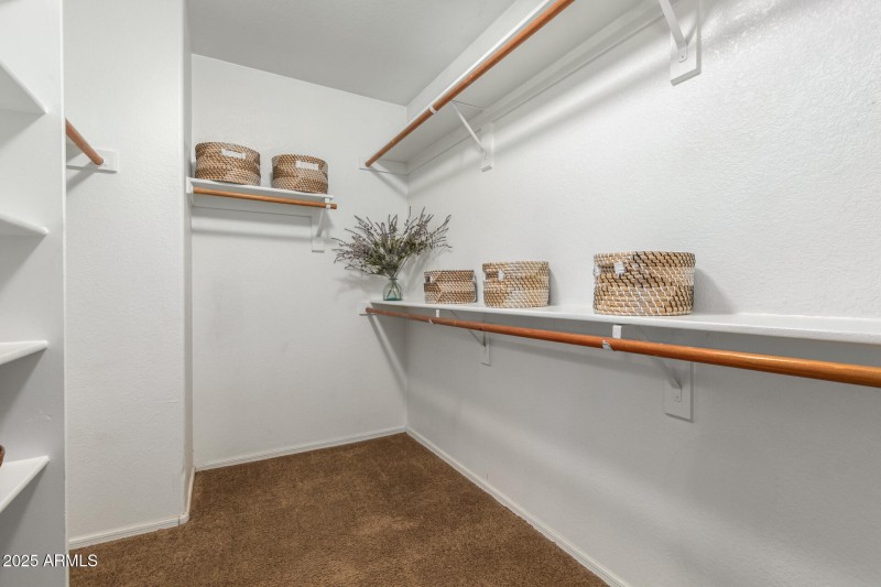 Primary walk-in closet