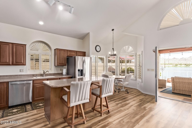 Kitchen and informal eating area
