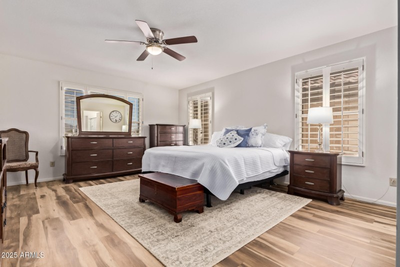 Main floor primary suite