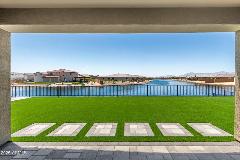 View of lake from the patio