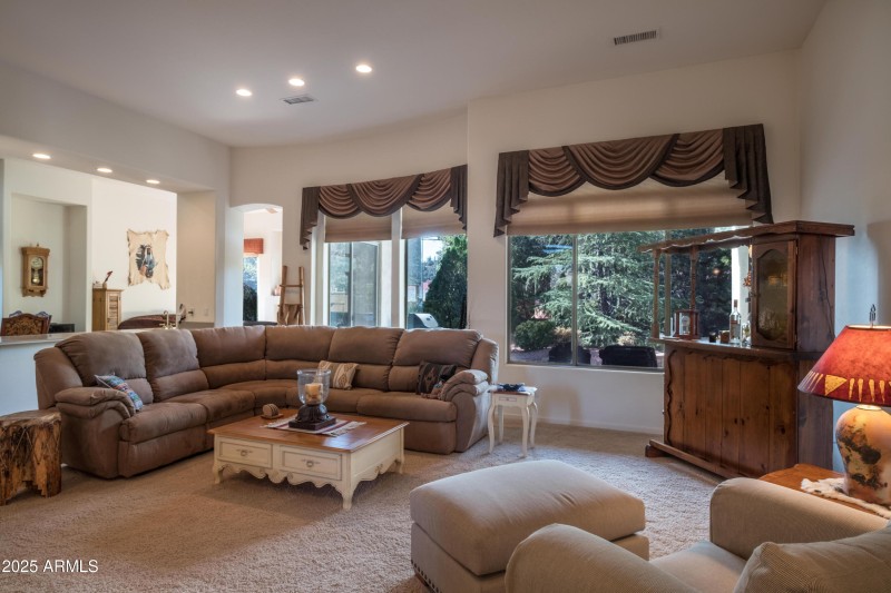 High ceilings throughout the home