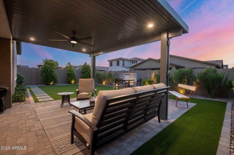 Covered patio