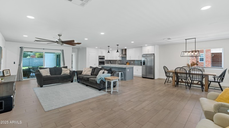 Great room and kitchen