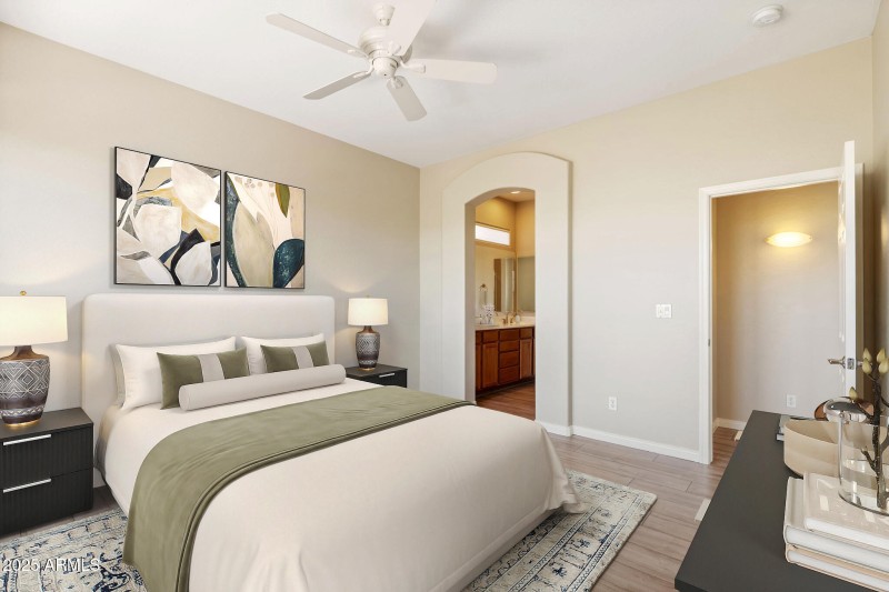 Primary Bedroom Virtually Staged