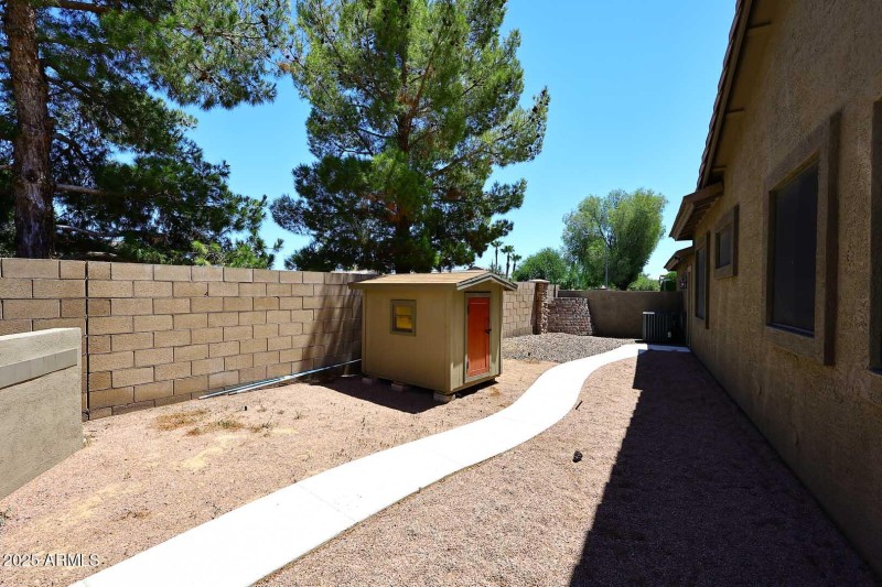 Side Yard-Storage Shed