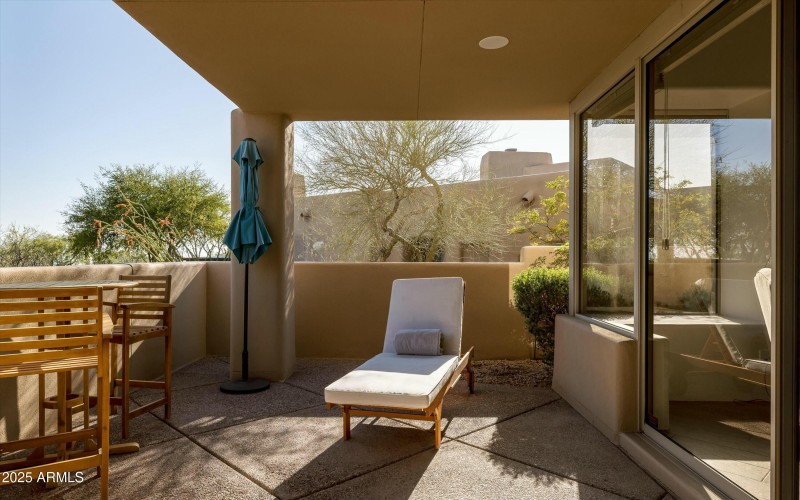 Patio lounging area