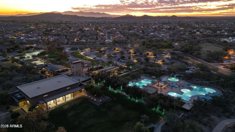 VISTANCIA NIGH VIEW OF REC CENTER AND PO