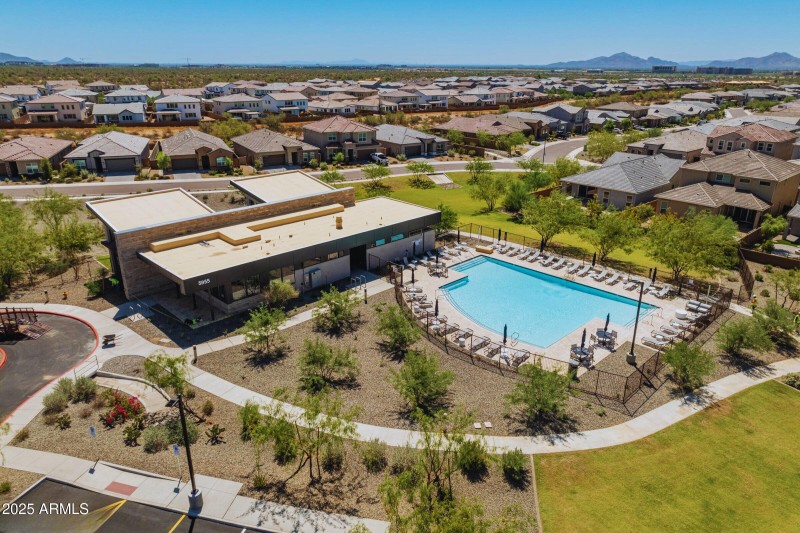 Community Pool Aerial