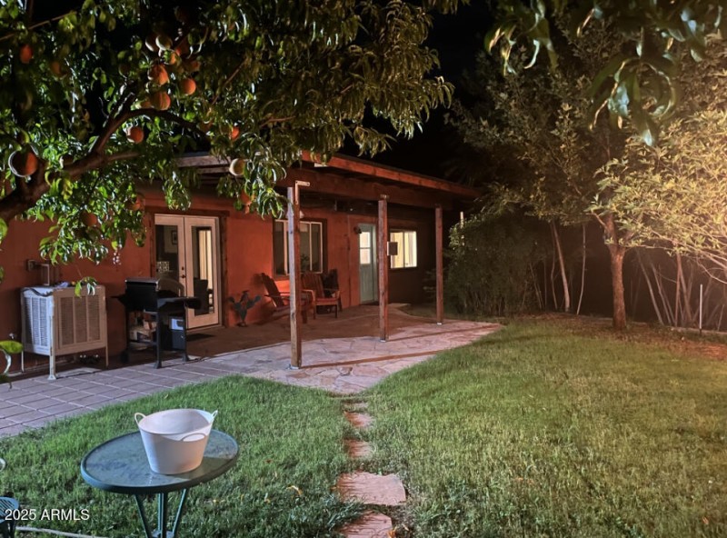 Apt A at night