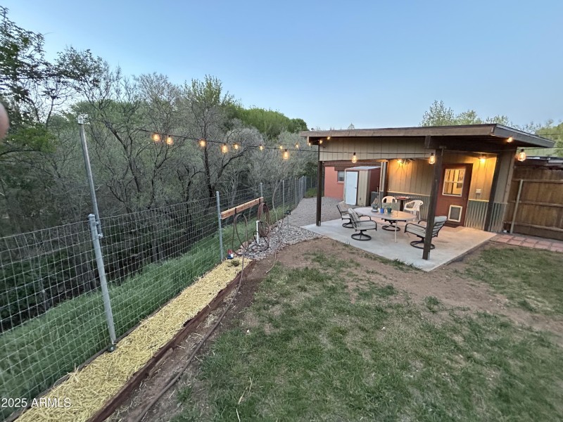 Apt B patio overlooking irrigation canal