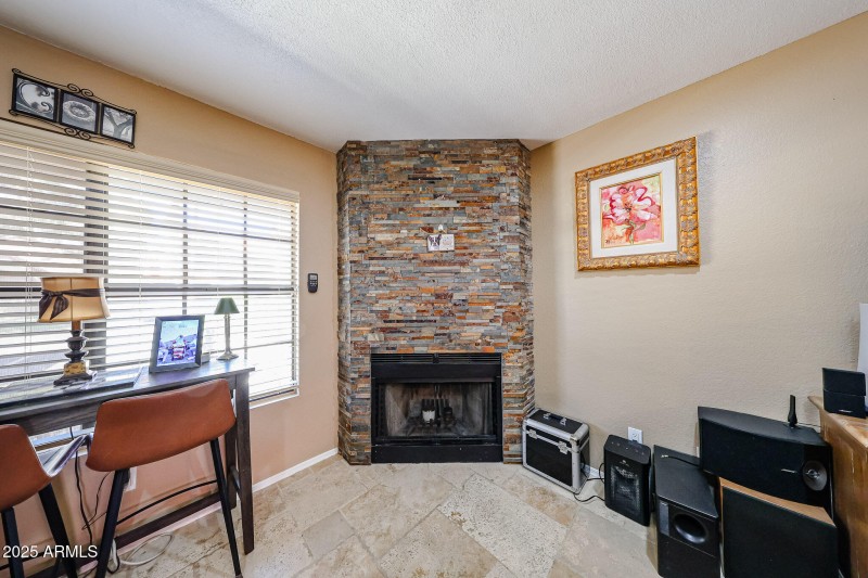 Stone Fireplace
