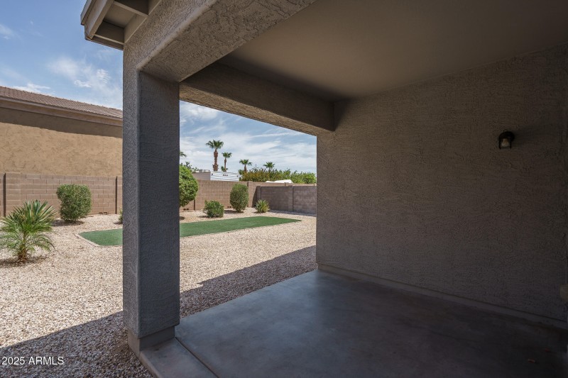 22) BACK PATIO