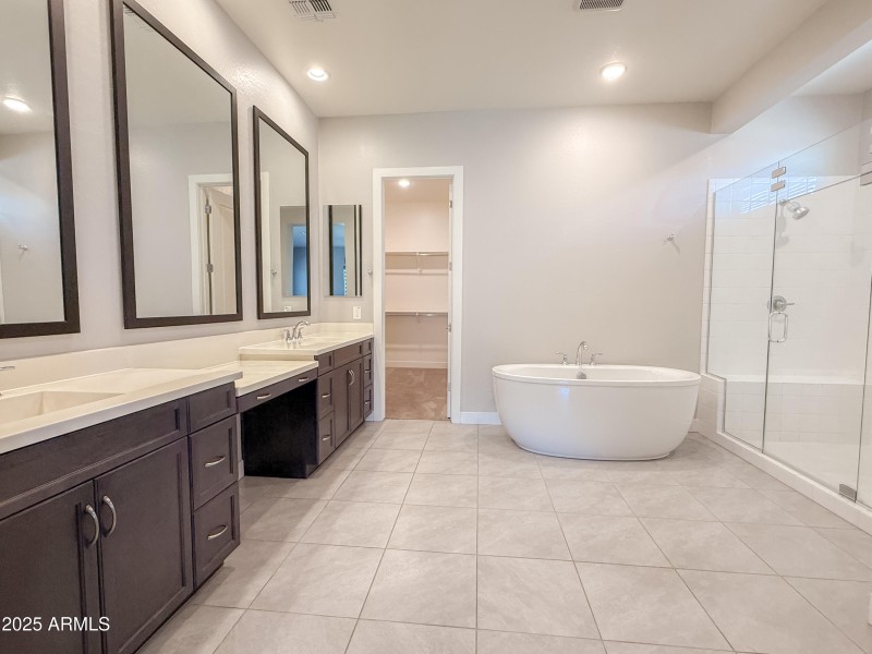Large Vanity & 2 sinks in Master