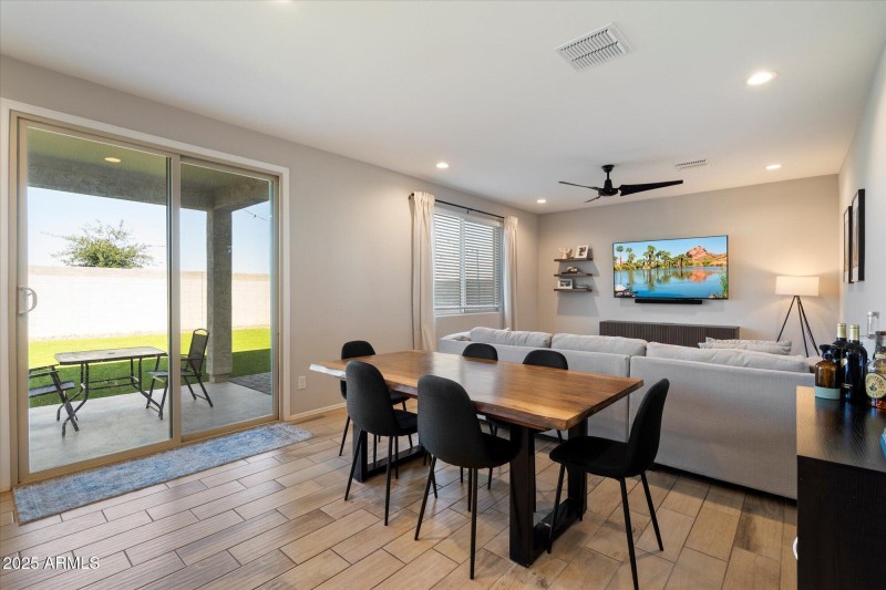 Dining Room to Back Patio