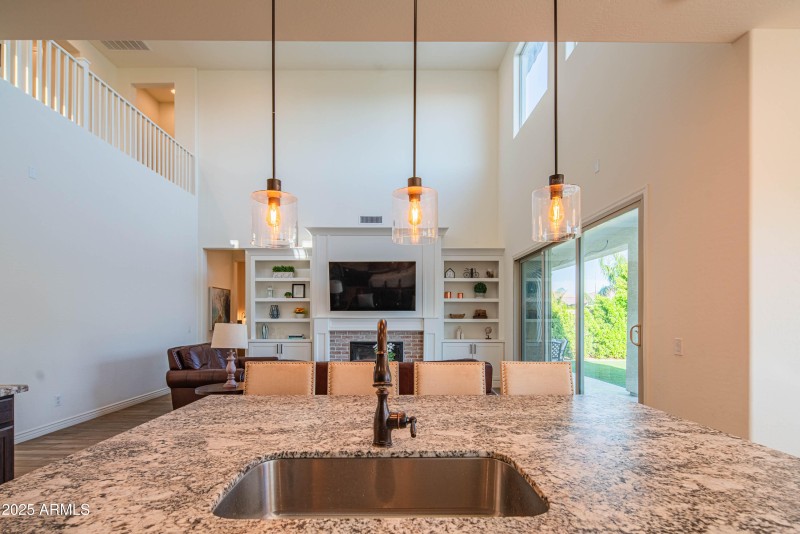 Kitchen into Living Room