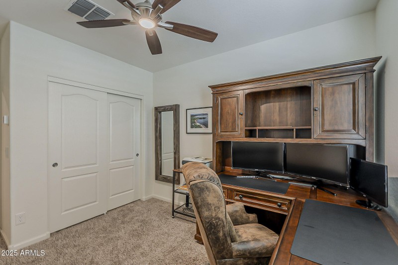 Second bedroom used as an office.