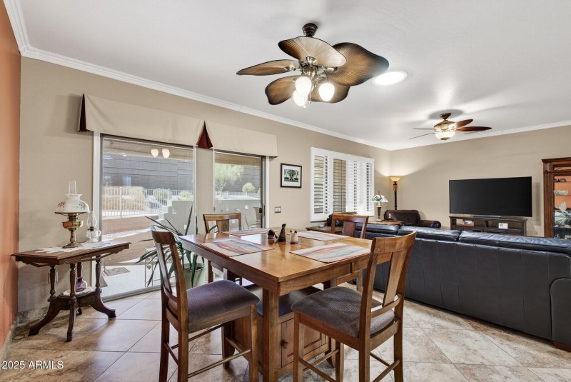 Dining toward patio slider & Great Room