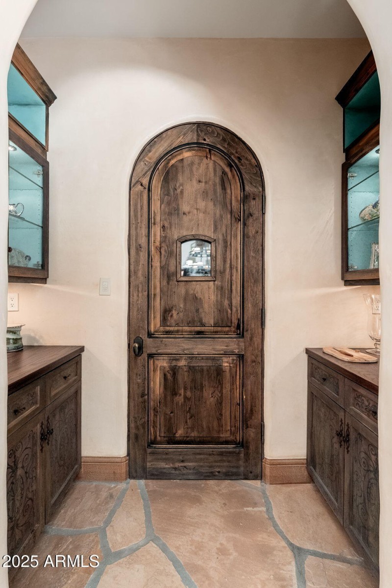 Door to wine cellar