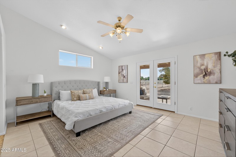 Master Bedroom with Rear Patio Access