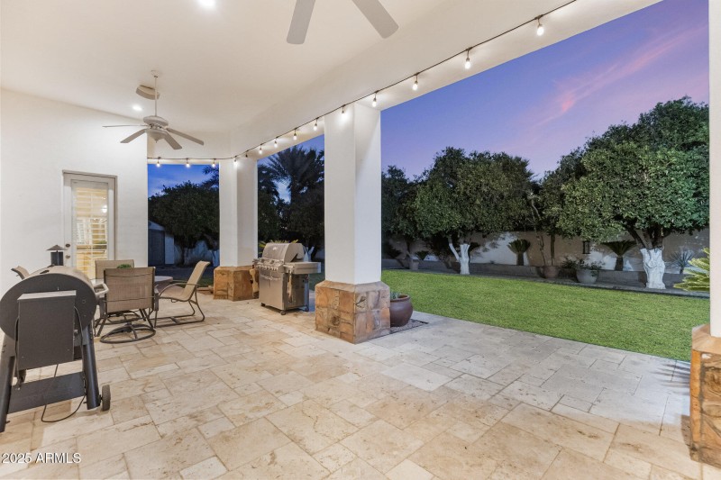 Covered Patio at Twilight