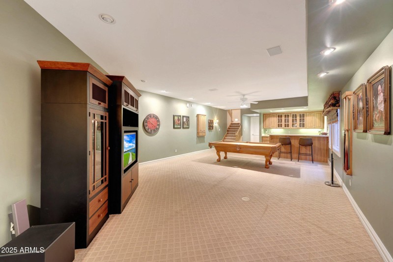 Game Room in Basement