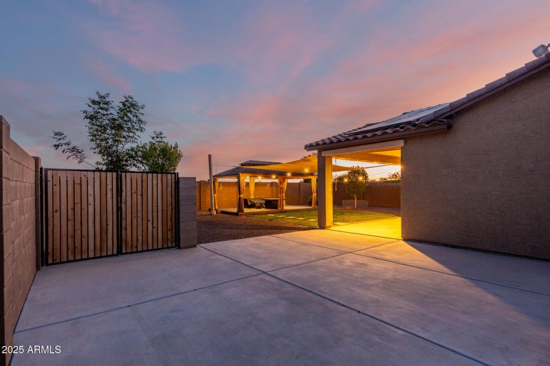 Space for outdoor BBQ