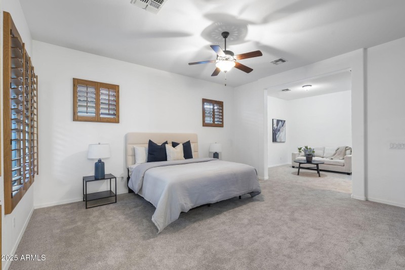 Seperate Sitting Area in Primary Bedroom