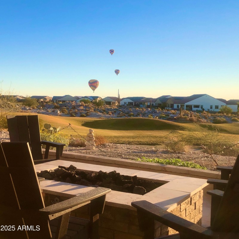 Backyard with Golf Course View