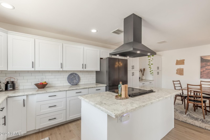 Large kitchen island