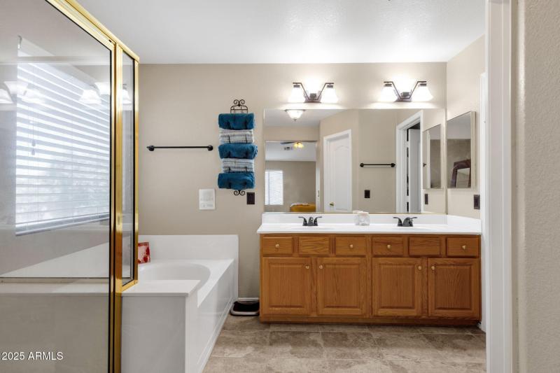 Both garden tub and shower