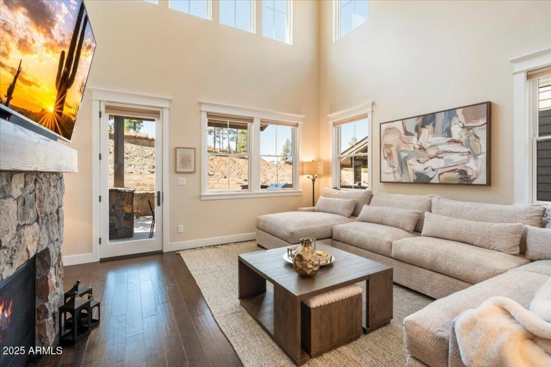 Vaulted Living Room