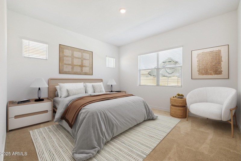 Primary Bedroom Virtually Staged