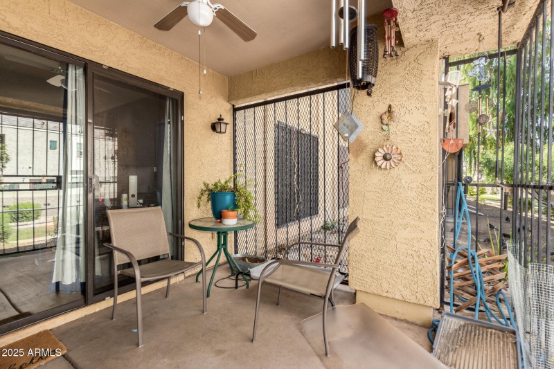 Private patio