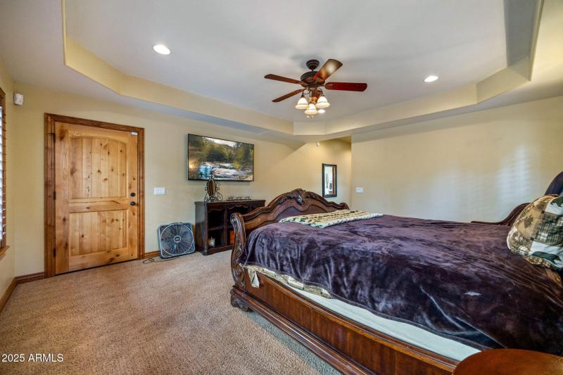 Master Bedroom with access to back porch