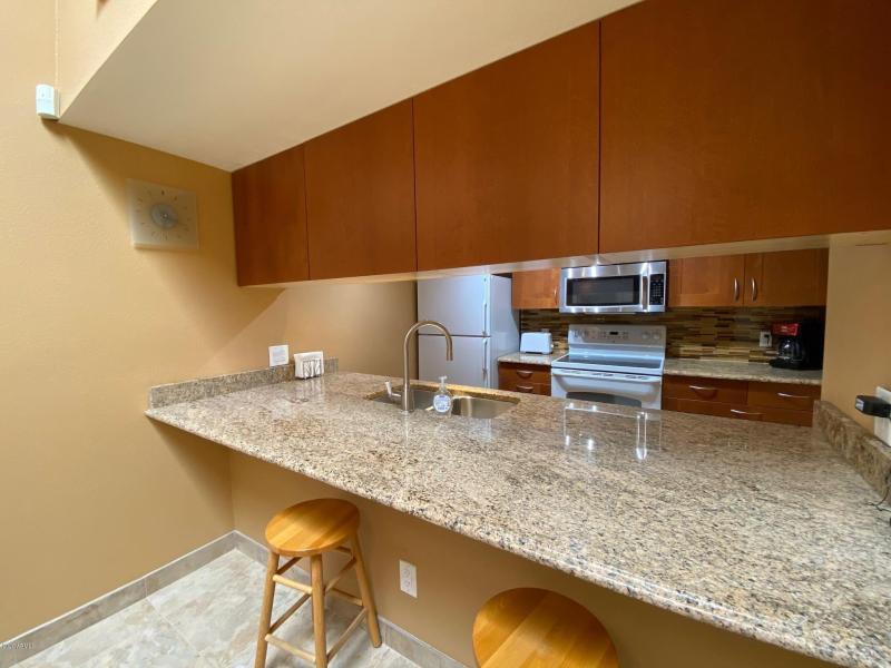 Kitchen with View to Living Room