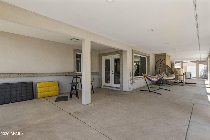 Covered patio