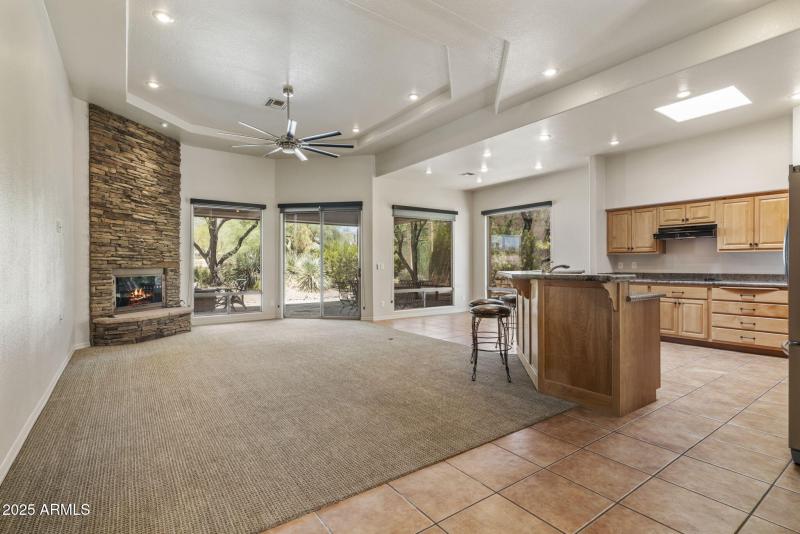 Kitchen and Living Room