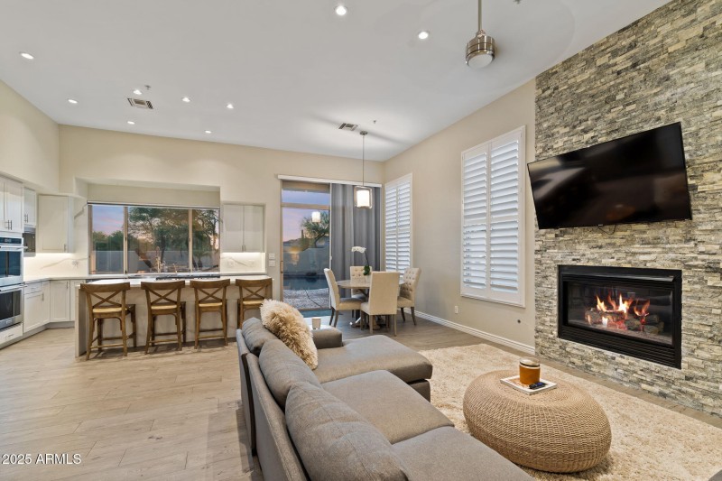 Family Room opens to Kitchen