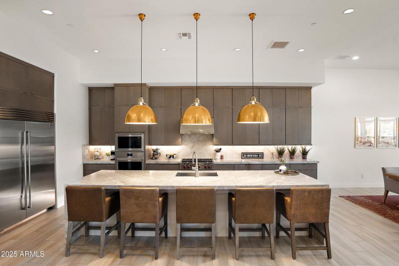 Taj Mahal waterfall island & backsplash