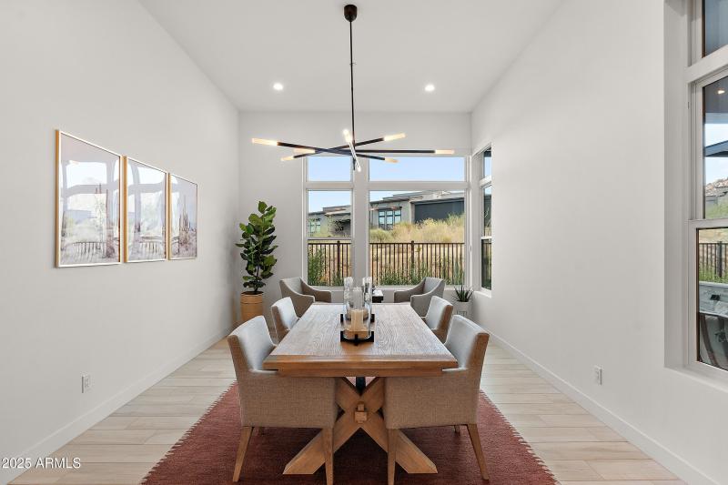 Open dining space