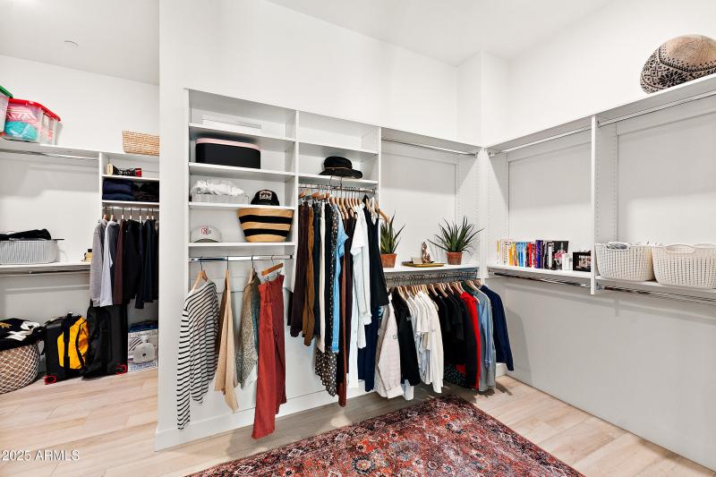Walk-in closet w/ built-in storage