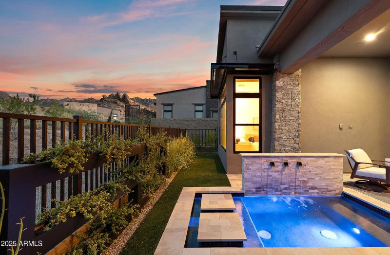 Heated spool & covered patio