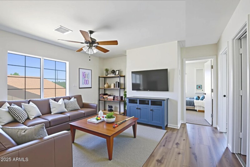 virtually staged loft