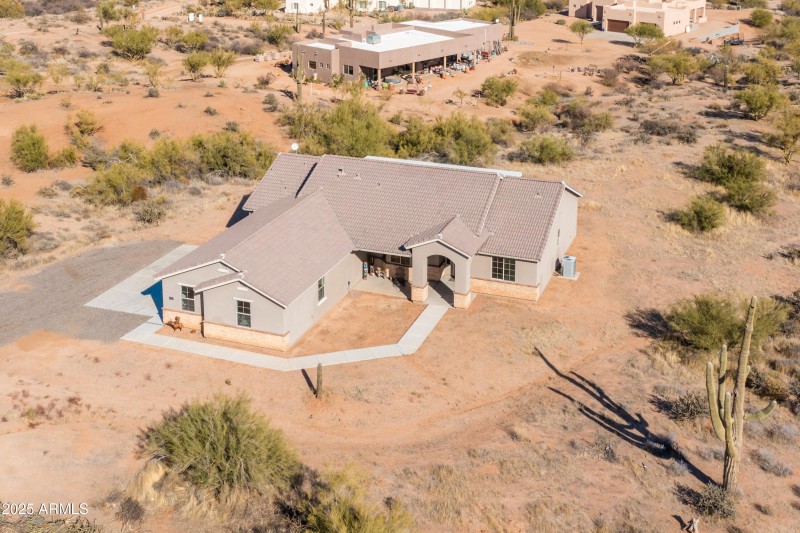 Aerial View of Front of House