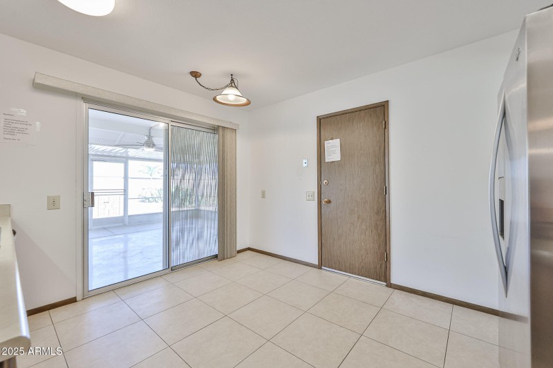 ENTRANCE TO PATIO/GARAGE FROM KITCHEN