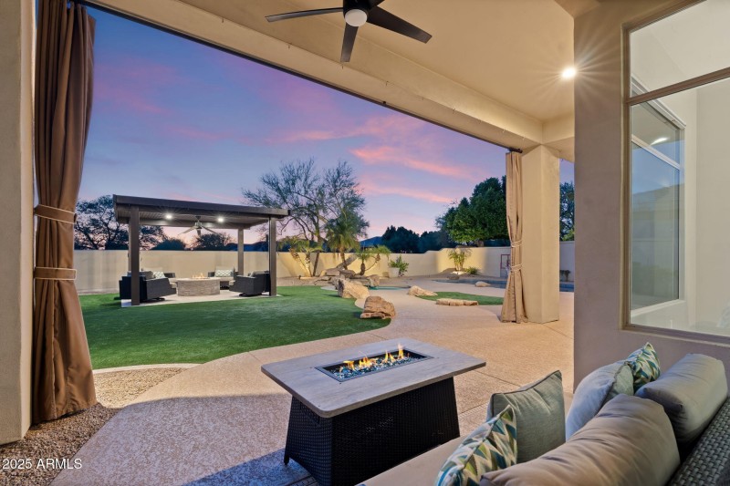 Covered Patio Off Living/Dining Area