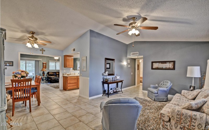 Living Room view to eating area