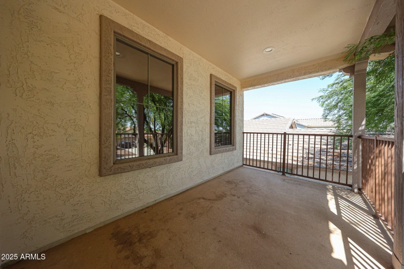 Balcony off front bedroom
